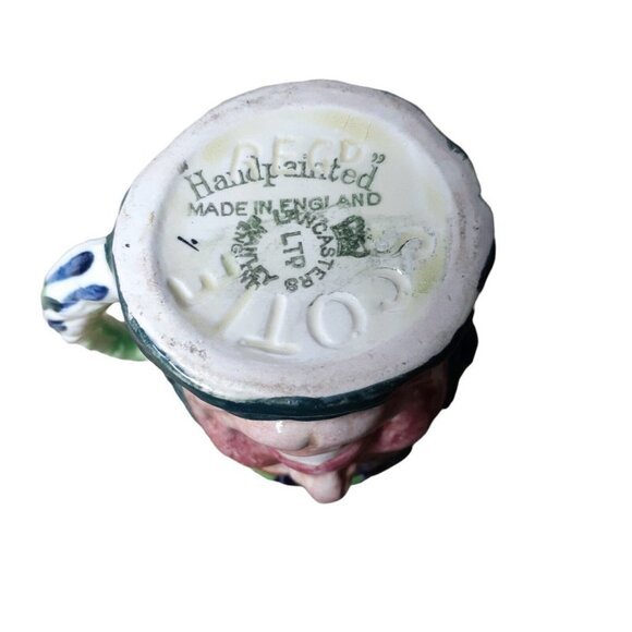 VTG Toby Jug Character Scottie Ceramic Lancaster England Small 2.5" - Picture 6 of 7